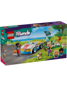 LEGO-42609,Lego Friends Masina Electrica Si Incarcator 42609