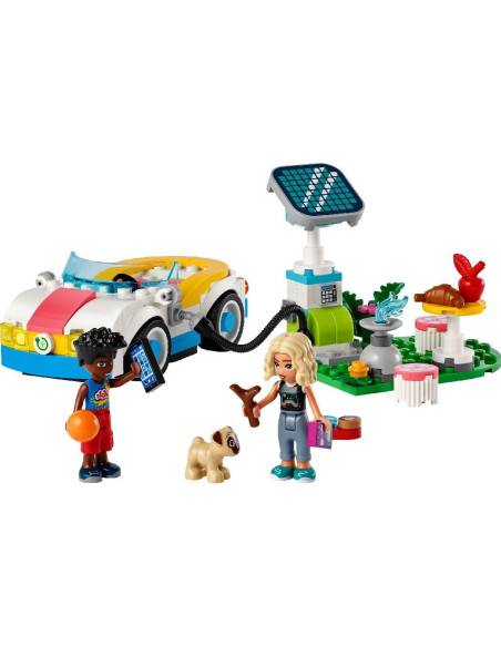 LEGO-42609,Lego Friends Masina Electrica Si Incarcator 42609
