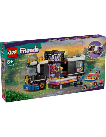 LEGO-42619,Lego Friends Autocar De Turneu Pentru Staruri Pop 42619 LEGO-42619,Lego Friends Autocar De Turneu Pentru Staruri Pop 42619