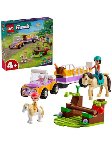 LEGO-42634,Lego Friends Remorca Cu Cal Si Ponei 42634