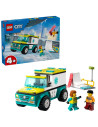 LEGO-60403,Lego City Ambulanta De Urgenta Si Practicant De Snow Boarding 60403