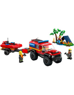 LEGO-60412,Lego City Camion 4x4 Si Barca De Pompieri 60412 2