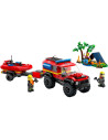 LEGO-60412,Lego City Camion 4x4 Si Barca De Pompieri 60412