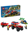 LEGO-60412,Lego City Camion 4x4 Si Barca De Pompieri 60412