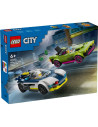 LEGO-60415,Lego City Urmarire Cu Masina De Politie Si Masina Puternica 60415