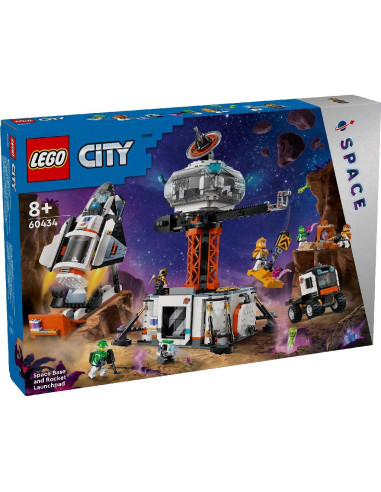 LEGO-60434,Lego City Baza Spatiala Si Platforma De Lansare A Rachetei 60434