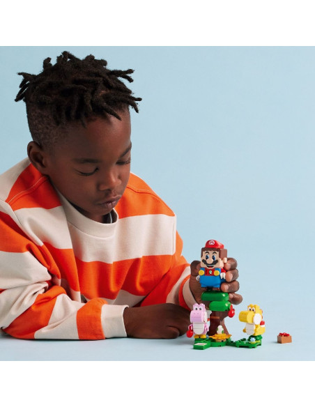 LEGO-71428,Lego Super Mario Set De Extindere Padurea Minunata Cu Oul Lui Yoshi 71428