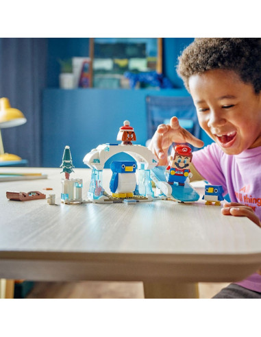 LEGO-71430,Lego Super Mario Set De Extindere Aventura In Zapada A Familiei Penguin 71430