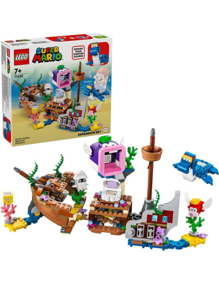 LEGO-71432,Lego Super Mario Set De Extindere Aventura Lui Dorrie La Epava Scufundata 71432