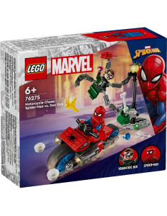 LEGO-76275,Lego Super Heroes Urmarire Pe Motocicleta Omul Paianjen Vs Doc Ock 76275