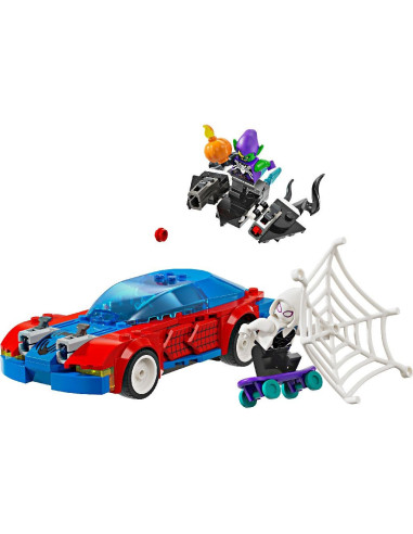 LEGO-76279,Lego Super Heroes Masina De Curse A Omului Paianjen Si Venom Green Goblin 76279