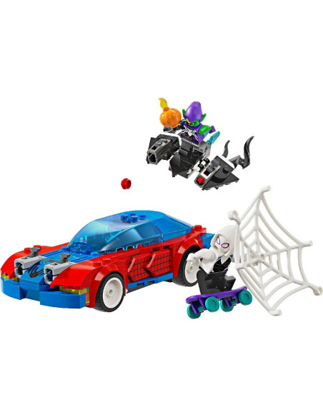 LEGO-76279,Lego Super Heroes Masina De Curse A Omului Paianjen Si Venom Green Goblin 76279