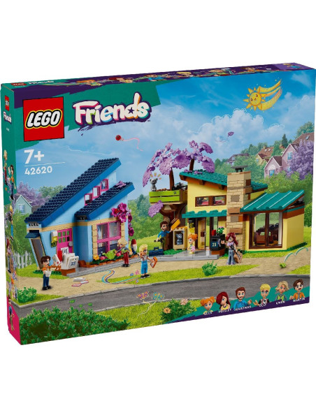 LEGO-42620,Lego Friends Casele Familiale Ale Lui Olly Si Paisley 42620 LEGO-42620,Lego Friends Casele Familiale Ale Lui Olly Si Paisley 42620