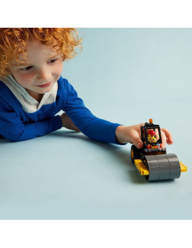 LEGO-60401,Lego City Cilindru Compactor De Santier 60401