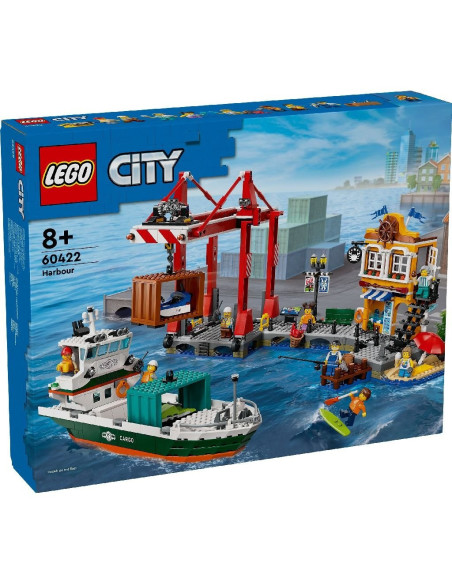 LEGO-60422,Lego City Port Si Nava De Transport Marfa 60422