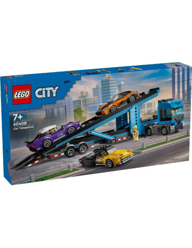 LEGO-60408,Lego City Camion Transportor De Masini Sport 60408