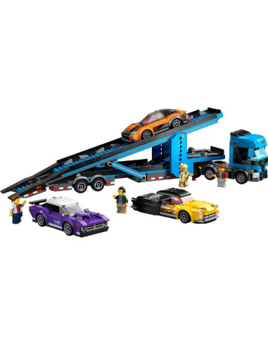 LEGO-60408,Lego City Camion Transportor De Masini Sport 60408