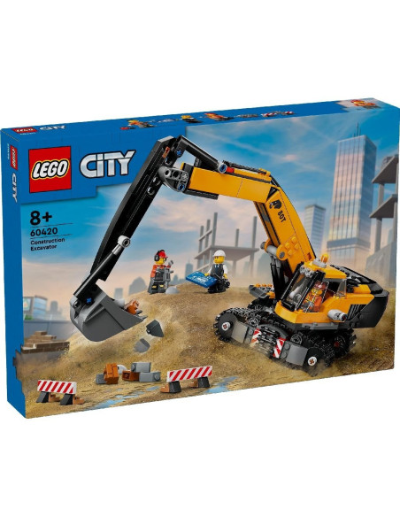 LEGO-60420,Lego City Excavator Galben De Constructii 60420 LEGO-60420,Lego City Excavator Galben De Constructii 60420