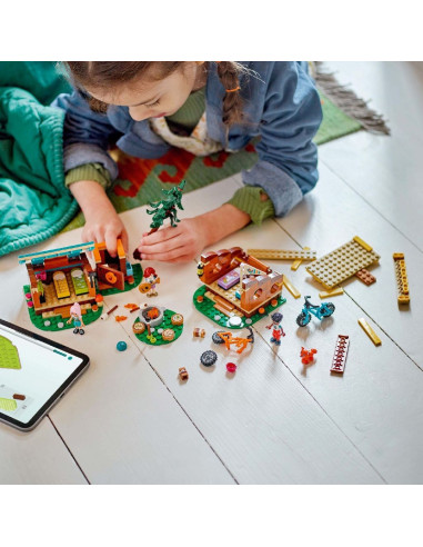LEGO-42624,Lego Friends Cabane Confortabile In Tabara De Aventuri 42624 LEGO-42624,Lego Friends Cabane Confortabile In Tabara De Aventuri 42624