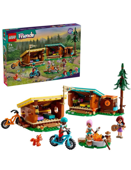 LEGO-42624,Lego Friends Cabane Confortabile In Tabara De Aventuri 42624 LEGO-42624,Lego Friends Cabane Confortabile In Tabara De Aventuri 42624