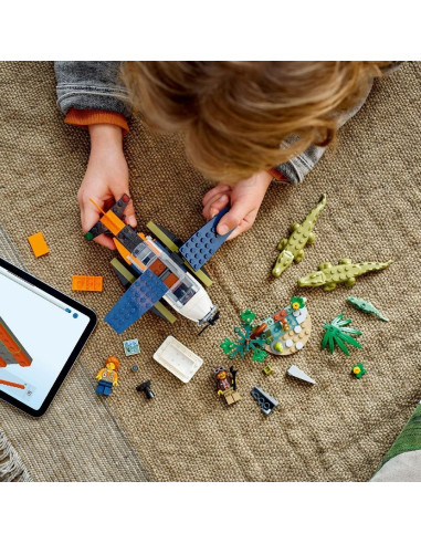 LEGO-60425,Lego City Hidroavionul Unui Explorator Al Junglei 60425
