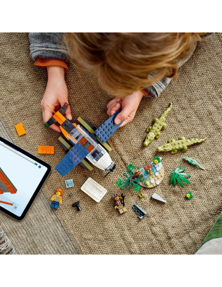 LEGO-60425,Lego City Hidroavionul Unui Explorator Al Junglei 60425