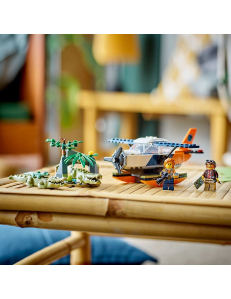 LEGO-60425,Lego City Hidroavionul Unui Explorator Al Junglei 60425