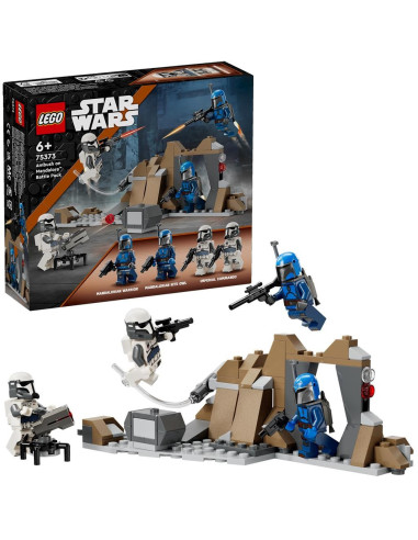 LEGO-75373,Lego Star Wars Tm Pachet De Lupta Ambuscada Pe Mandalore 75373