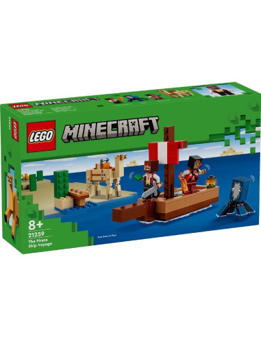 LEGO-21259,Lego Minecraft Calatorie Pe Corabia De Pirati 21259