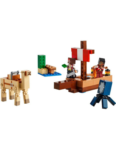 LEGO-21259,Lego Minecraft Calatorie Pe Corabia De Pirati 21259