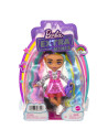 MTHGP62_HHF82,Barbie Papusa Barbie Extra Mini Cu Par Curcubeu