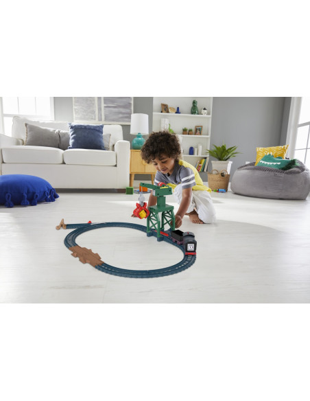 MTHGY78_HHW05,Thomas Set De Joaca Cu Locomotive Diesel Si Cranky Motorizate Si Accesorii