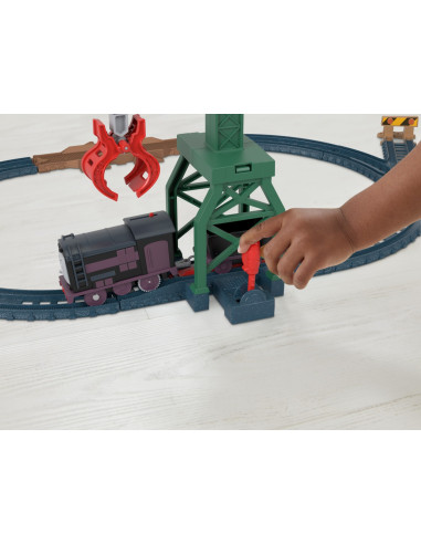 MTHGY78_HHW05,Thomas Set De Joaca Cu Locomotive Diesel Si Cranky Motorizate Si Accesorii