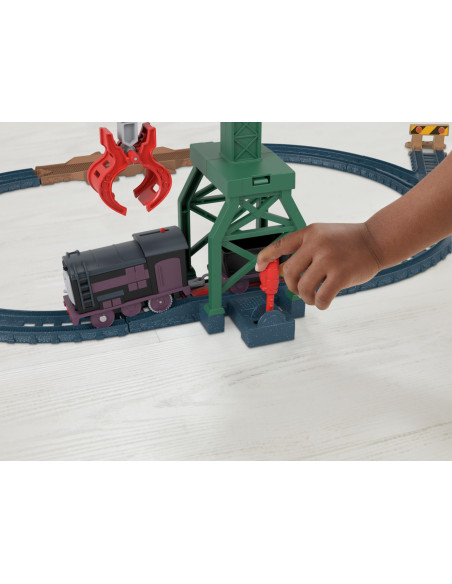 MTHGY78_HHW05,Thomas Set De Joaca Cu Locomotive Diesel Si Cranky Motorizate Si Accesorii