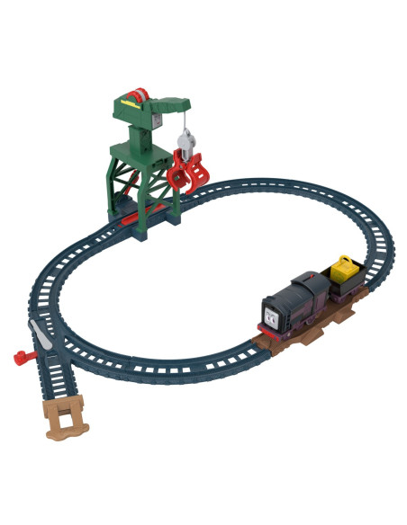 MTHGY78_HHW05,Thomas Set De Joaca Cu Locomotive Diesel Si Cranky Motorizate Si Accesorii