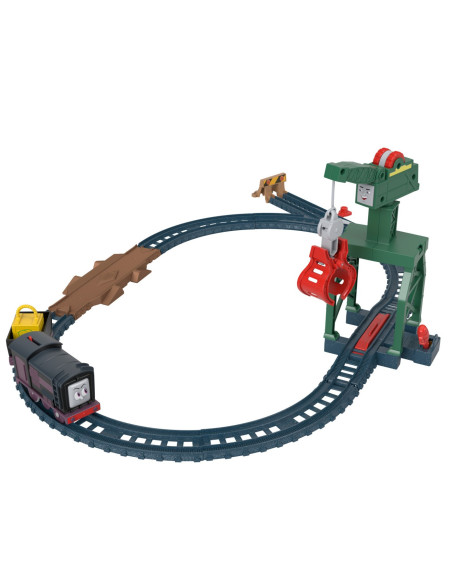 MTHGY78_HHW05,Thomas Set De Joaca Cu Locomotive Diesel Si Cranky Motorizate Si Accesorii