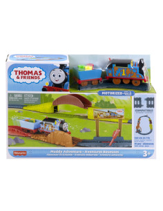 MTHGY78_HHV98,Thomas Set De Joaca Cu Locomotiva Muddy Motorizata Si Accesorii