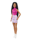 MTFBR37_HRH13,Papusa Barbie Fashionista Bruneta Cu Top Cu Stelute