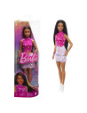 MTFBR37_HRH13,Papusa Barbie Fashionista Bruneta Cu Top Cu Stelute