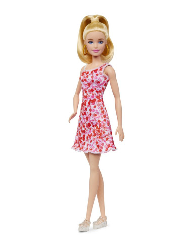 MTFBR37_HJT02,Papusa Barbie Fashionista Blonda Cu Parul Prins In Coada
