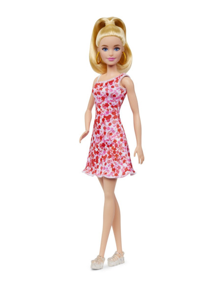 MTFBR37_HJT02,Papusa Barbie Fashionista Blonda Cu Parul Prins In Coada