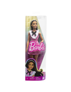 MTFBR37_HJT06,Papusa Barbie Fashionista Bruneta Cu Bentita