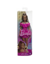 MTFBR37_HRH15,Papusa Barbie Fashionista Satena Cu Rochie Roz