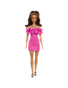 MTFBR37_HRH15,Papusa Barbie Fashionista Satena Cu Rochie Roz