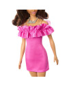 MTFBR37_HRH15,Papusa Barbie Fashionista Satena Cu Rochie Roz
