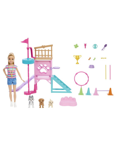 MTHRM10,Barbie Si Stacie Papusa Stacie Dresoare De Catei