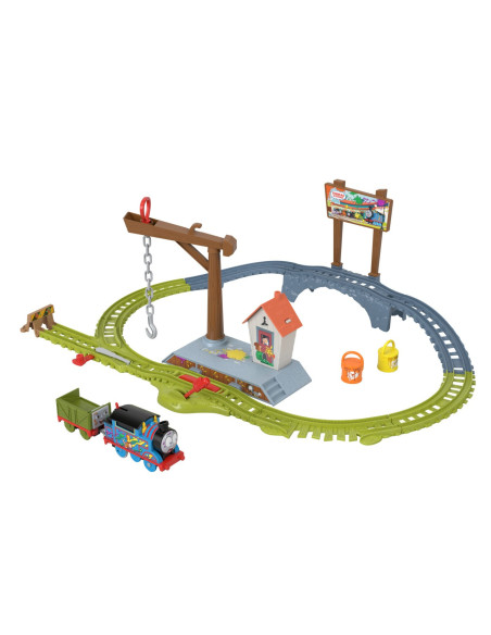 MTHTN34,Thomas Set De Joaca Cu Locomotiva Motorizata Thomas Livreaza Vopseaua