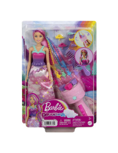 MTJCW55,Barbie Dreamtropia Papusa Cu Aparat De Coafat