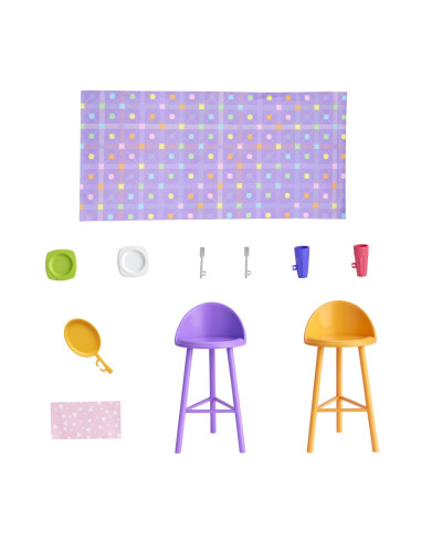 MTHRJ76,Barbie Casa De Papusi Barbie Cu 4 Zone Pliabila