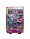 MTDHB63_HKT69,Barbie Cariere Set Mobilier Cu Papusa Doctor Stomatolog Blonda